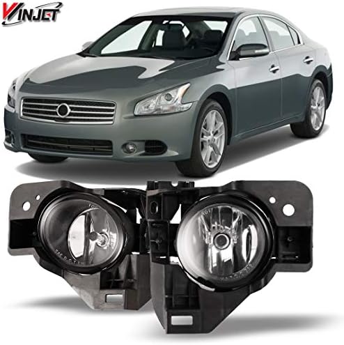 Winjet תואם ל- [2009 2010 2011 2012 2013 2014 2015 Nissan Maxima] נהיגה אורות ערפל + מתג + ערכת חיווט